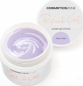 Cosmetics Zone Żel do przedłużania paznokci UV LED mlecznofioletowy - Milky Violet 50ml 1