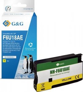 Tusz G&G G&G Kompatybilny Ink / Tusz Z F6U18Ae, Yellow, 1600S, Nh-R00953Xly, Dla Hp "Officejet Pro 8210/8211/8218 1