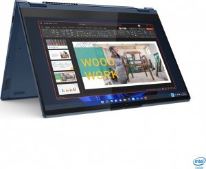 Laptop Lenovo Lenovo ThinkBook 14s Yoga G2 IAP 21DM - Flip-Design - Intel Core i5 1235U / 1.3 GHz - Win 11 Pro - Iris Xe Graphics - 16 GB RAM - 512 GB SSD NVMe - 35.6 cm (14") IPS Touchscreen 1920 x 1080 (Full HD) - Wi-Fi 6 - Dual Tone Abyss Blue - kbd: D 3