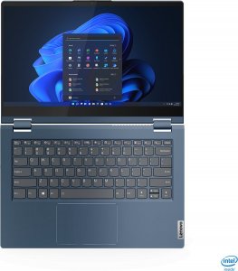 Laptop Lenovo Lenovo ThinkBook 14s Yoga G2 IAP 21DM - Flip-Design - Intel Core i5 1235U / 1.3 GHz - Win 11 Pro - Iris Xe Graphics - 16 GB RAM - 512 GB SSD NVMe - 35.6 cm (14") IPS Touchscreen 1920 x 1080 (Full HD) - Wi-Fi 6 - Dual Tone Abyss Blue - kbd: D 8