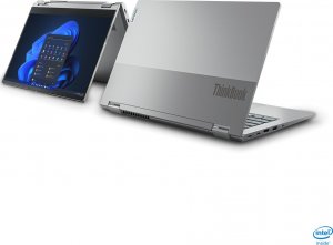 Laptop Lenovo Lenovo ThinkBook 14s Yoga G2 IAP 21DM - Flip-Design - Intel Core i7 1255U / 1.7 GHz - Win 11 Pro - Iris Xe Graphics - 16 GB RAM - 512 GB SSD NVMe - 35.6 cm (14") IPS Touchscreen 1920 x 1080 (Full HD) - Wi-Fi 6 - Dual Tone Mineral Gray - kbd: 2