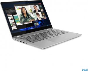 Laptop Lenovo Lenovo ThinkBook 14s Yoga G2 IAP 21DM - Flip-Design - Intel Core i7 1255U / 1.7 GHz - Win 11 Pro - Iris Xe Graphics - 16 GB RAM - 512 GB SSD NVMe - 35.6 cm (14") IPS Touchscreen 1920 x 1080 (Full HD) - Wi-Fi 6 - Dual Tone Mineral Gray - kbd: 5