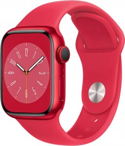 Smartwatch Apple Watch 8 GPS + Cellular 41mm Red Alu Sport Czerwony  (MNJ23WB/A) 1