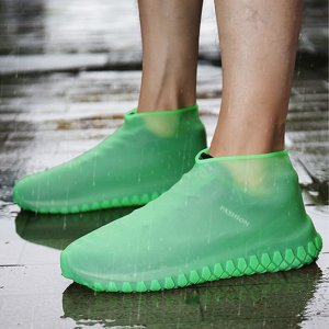 OEM Gumowe wodoodporne ochraniacze na buty rozmiar "26-34" - zielone 1