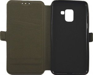 KABURA FANCY SAMSUNG GALAXY A5 2018 CZARNA ETUI BOOK POCKET PORTFEL A530 3