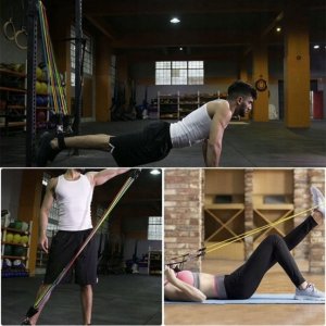 OEM Zestaw 5 szt gum oporowych do ćwiczeń Crossfit Fitness 16