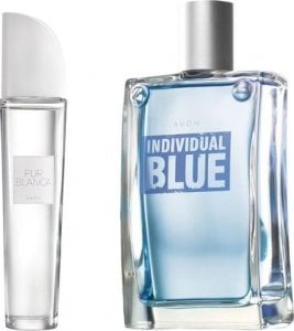 Avon AVON WODA TOALETOWA PUR BLANCA 50 ML + AVON INDIVIDUAL BLUE WODA TOALETOWA 100 mL 1