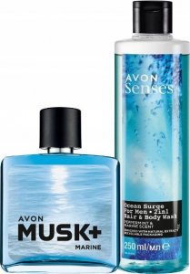Avon AVON ZESTAW MUSK MARINE +OCEAN SURGE 250 ML 1