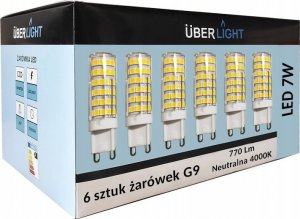 Uber Light Zestaw 6szt Żarówka LED G9 7W=70W CCD 770 Lumen 1