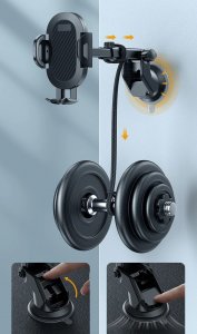 Uchwyt na TELEFON do samochodu, na szybę, kokpit 7