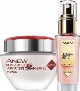 Avon AVON ANEW SERUM Z PROTINOLEM + KREM REVERSALIST 1