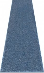 Dywany Łuszczów Chodnik SANTA FE niebieski 74 gładki, jednolity, jednokolorowy, 90x370 cm 1