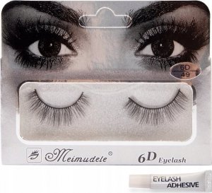 Cosmetics Zone Sztuczne rzęsy na pasku efekt 6D doll eyelash   klej gratis (49) 1