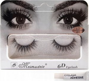 Cosmetics Zone Sztuczne rzęsy na pasku efekt 6D doll eyelash   klej gratis (20) 1
