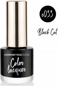 Cosmetics Zone Lakier do paznokci klasyczny - czarny 7ml - Black Cat C033 2