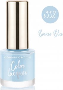 Cosmetics Zone Lakier do paznokci klasyczny - błękitny 7ml - Borneo Blue C332 2