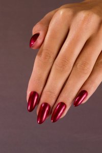 Cosmetics Zone Lakier do paznokci klasyczny - czerwony metaliczny 7ml - Glossy Blood C146 3