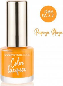 Cosmetics Zone Lakier do paznokci klasyczny - pomarańczowy 7ml - Papaya Maya C293 2