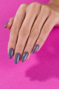 Cosmetics Zone Lakier do paznokci klasyczny - ciemny szary 7ml - Platinum Grey CP5 3