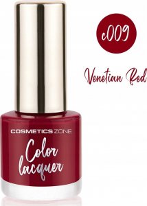 Cosmetics Zone Lakier do paznokci klasyczny - krwista czerwień 7ml - Venetian Red C009 2