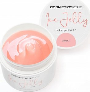 Cosmetics Zone Żel do przedłużania paznokci UV LED galaretka ICE JELLY brzoskwiniowy - Cover 3 - 5ml 1