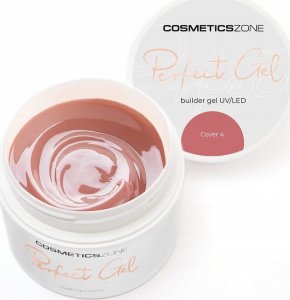 Cosmetics Zone Żel do przedłużania paznokci brudny różowy UV LED Cover 4 - 5ml 1