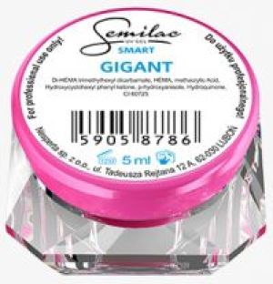Diamond Cosmetics Lakier żelowy jednofazowy Semilac UV Gel Smart Gigant 5ml 1