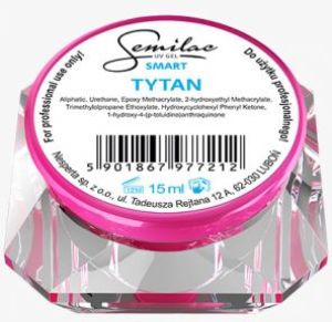 Diamond Cosmetics Lakier żelowy jednofazowy Semilac UV Gel Smart Tytan 5ml 1