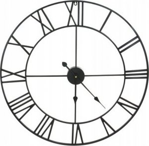 DUŻY METALOWY ZEGAR ŚCIENNY 80 CM CZARNY 3