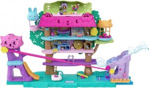 Mattel Polly Pocket Przygody zwierzątek domek na drzewie HHJ06 1