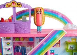Mattel Polly Pocket 3-poziomowe Tęczowe Centrum Handlowe HHX78 9
