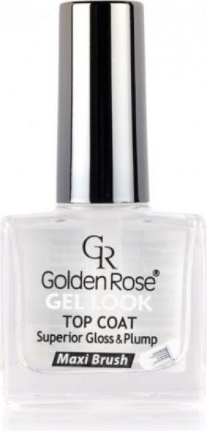 Golden Rose Golden Rose Gel Look Top Coat Żelowy utwardzacz do paznokci 10,5ml 1