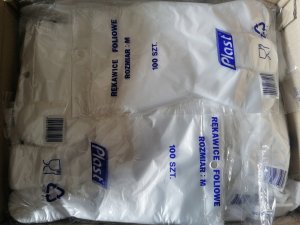 PLAST Rękawice foliowe jednorazowe M 100 szt 3