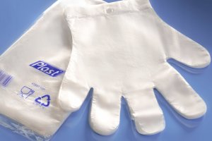 PLAST Rękawice foliowe jednorazowe M 100 szt 3