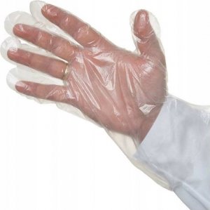 PLAST Rękawiczki jednorazowe foliowe r. L 100 szt. 3