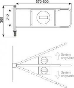 Damnix Bramka przykasowa do boksu kasowego bez zamka 2