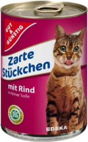 Edeka GUT&GUNSTIG KOT 415g pusz.SOS WÓŁ 1