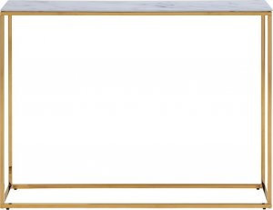 Selsey SELSEY Konsola do przedpokoju Alisma biały marmu-złota 2
