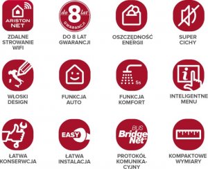 Piec gazowy Ariston ALTEAS ONE+ NET 24 22 kW (3301771) 18