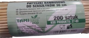 Tamipol Patyczki 30 cm 200 szt. bambus 4