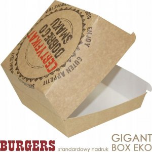 Pudełko hamburger gigant 150x150x80mm -100szt 1