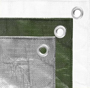 Plandeka vidaXL vidaXL Plandeka, 180 g/m, 2x3 m, biała, HDPE 4