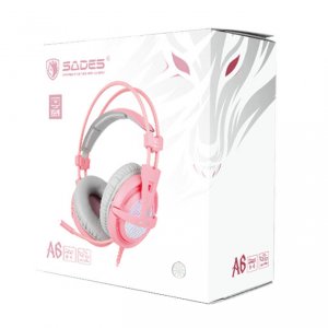 Słuchawki Sades A6 Różowe (SA-A6/AE) 6
