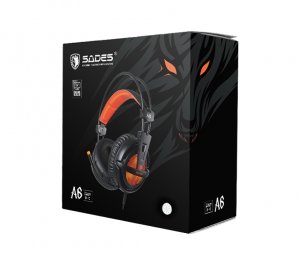 Słuchawki Sades A6 Pomarańczowe (SA-A6/OE) 6