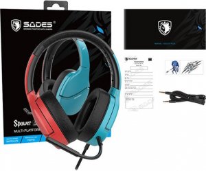 Słuchawki Sades Spower Niebieskie (SA-725) 8