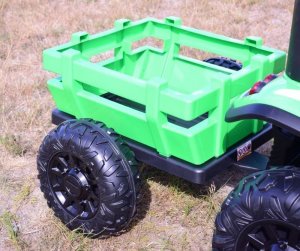 Super-Toys Duży traktor z przyczepą 24V, 4X4 JAKOŚĆ/BLT206 18