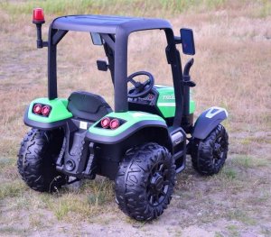 Super-Toys Duży traktor z przyczepą 24V, 4X4 JAKOŚĆ/BLT206 19