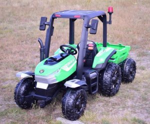 Super-Toys Duży traktor z przyczepą 24V, 4X4 JAKOŚĆ/BLT206 26