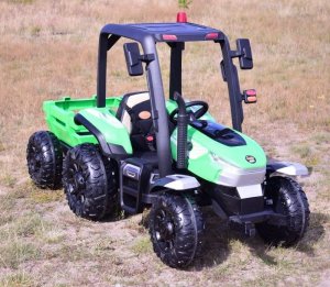 Super-Toys Duży traktor z przyczepą 24V, 4X4 JAKOŚĆ/BLT206 29