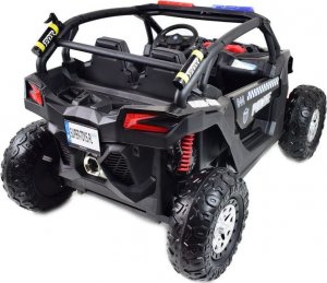 Super-Toys MEGA BUGGY UTV POLICJA TURBO R FOX DLA 2 DZIECI 4X200 W, 24V, SUPER MOC, WSPOMAGANIE/XB2118 12